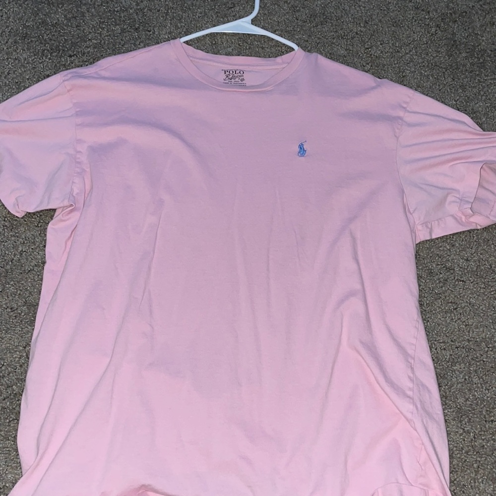 Pink polo shirt